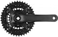 Crankset 175 mm triple 42 32 22 t mat zwart 4 mm