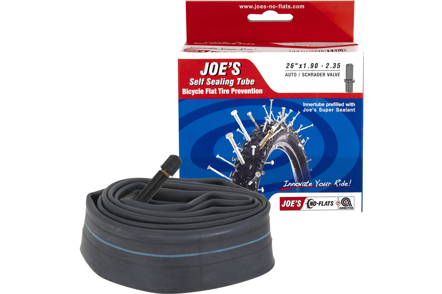Joe's No Flats Innenschlauch selbstdichtender Schlauch AV 26x1.90-2.35 (MTB)