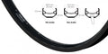 Ryde Rim Andra 40 24 Zoll (507) Schwarze Scheibe 36 Löcher
