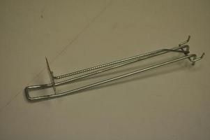 Simson dubbele blisterhaak 30 cm met prijsschild