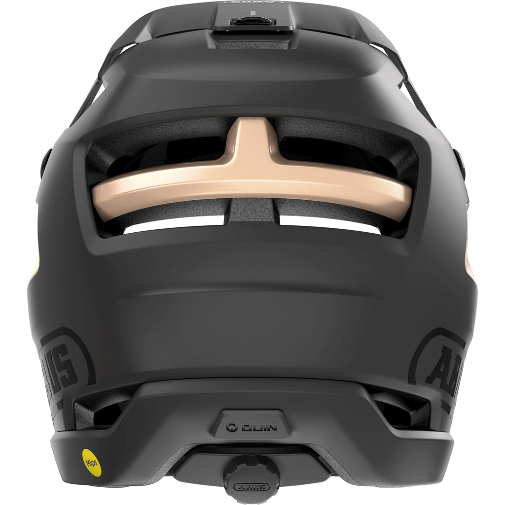 Abus AirDrop MIPS Helm Schwarz Gold SM 52-58cm