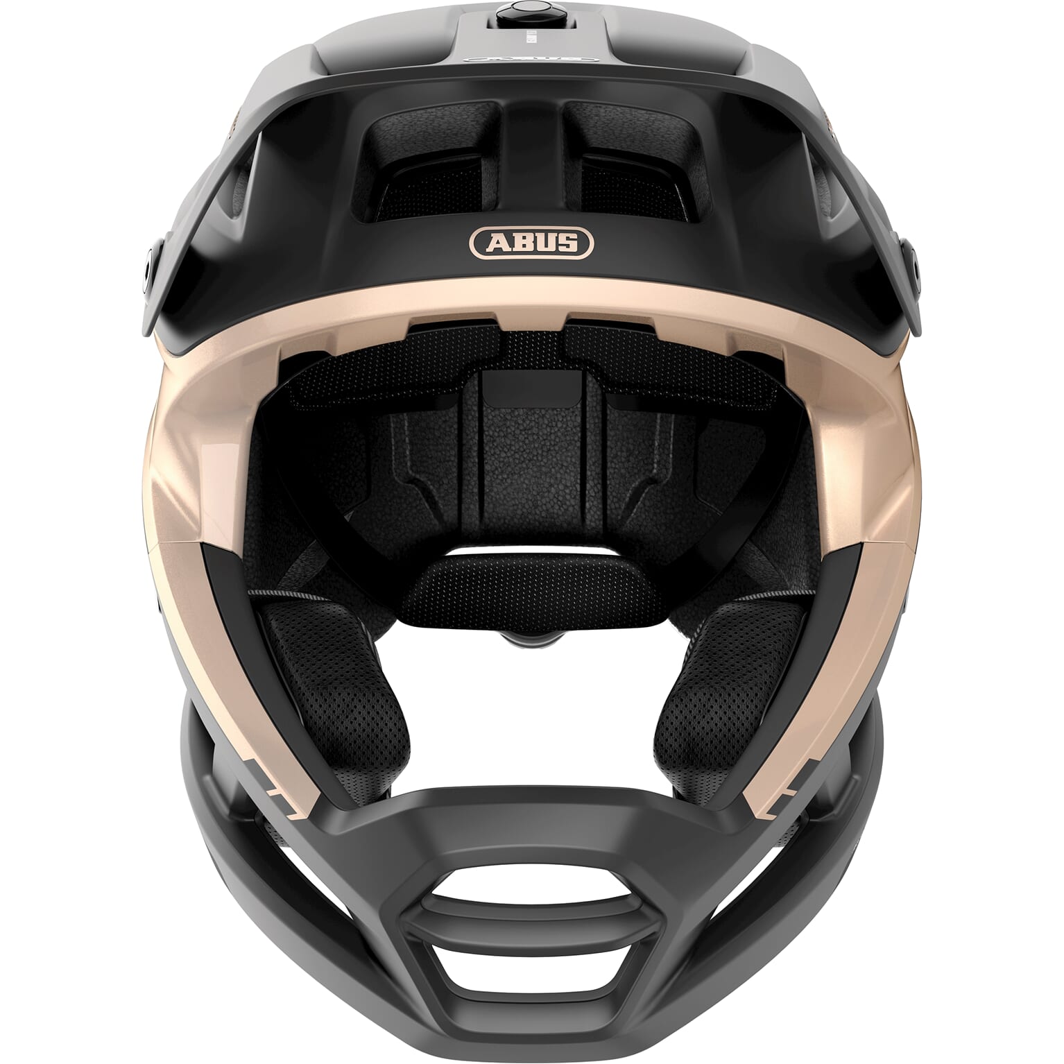 Abus AirDrop MIPS Helm Schwarz Gold SM 52-58cm
