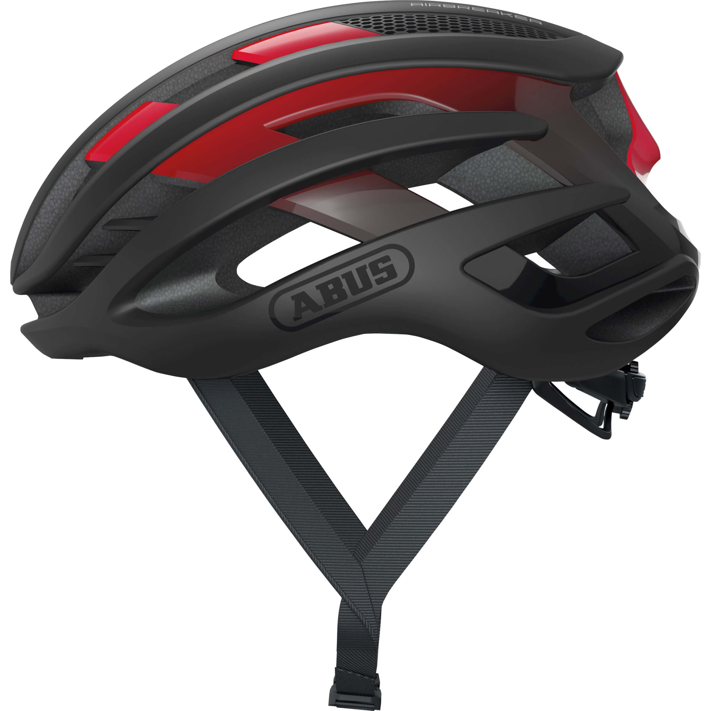 Abus AirBreaker Helm, Schwarz Rot, Größe S (51-55 cm)