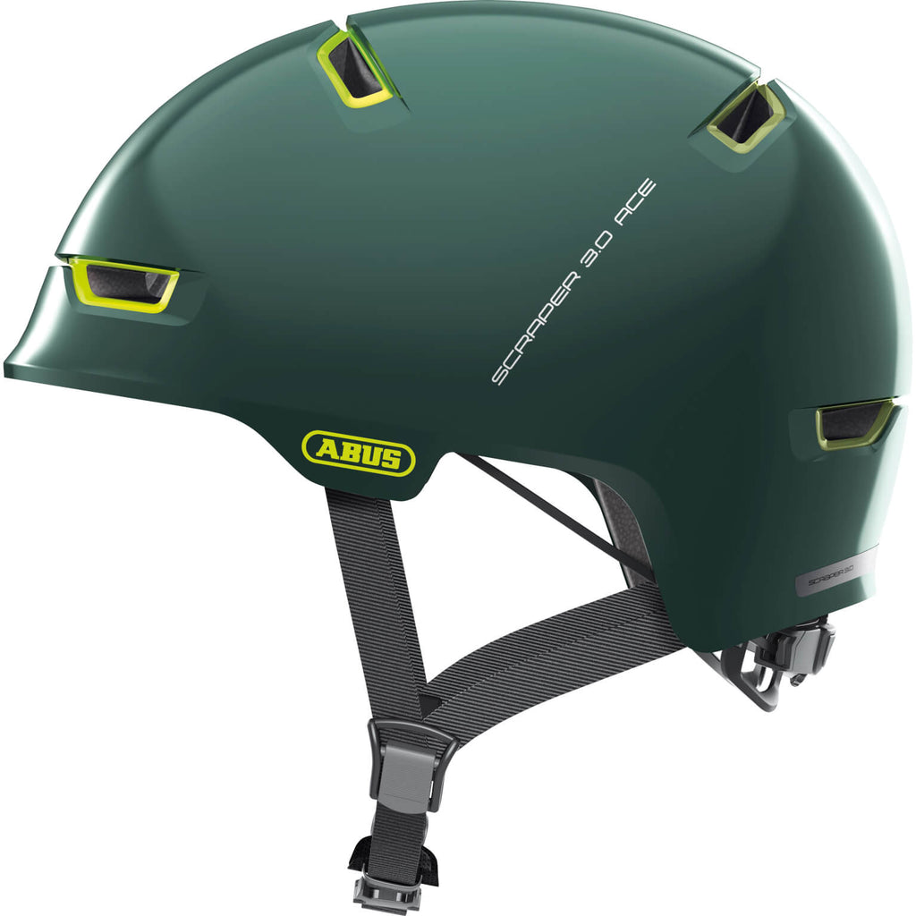 Abus Helmschaber 3.0 ACE, Efeugrün, Größe M (54–58 cm)