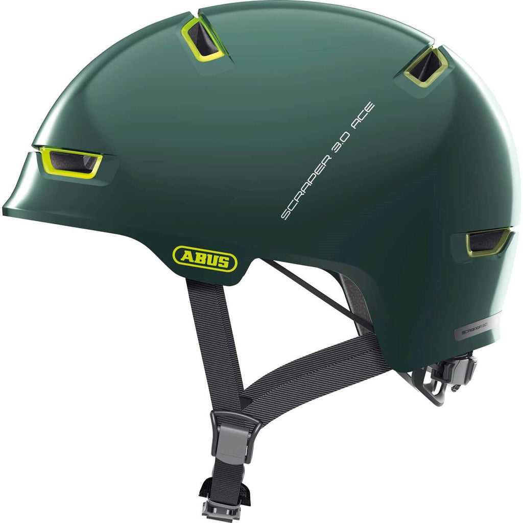 Abus Helmschaber 3.0 ACE, Efeugrün, Größe M (54–58 cm)