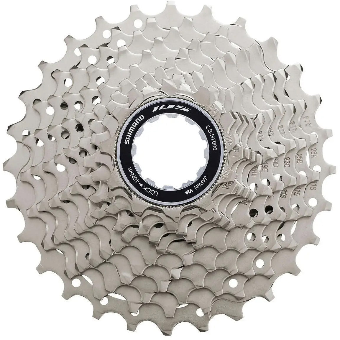 Shimano Kassette 11-fach 11-28 Zähne 105 R7000 Silber OEM