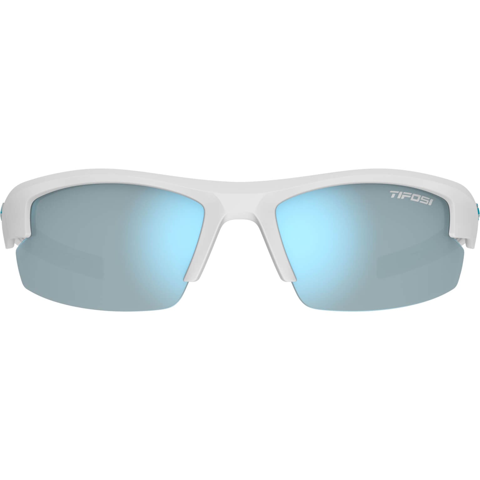 Tifosi Brille ShutOut matt weiß/blau (XS/S)