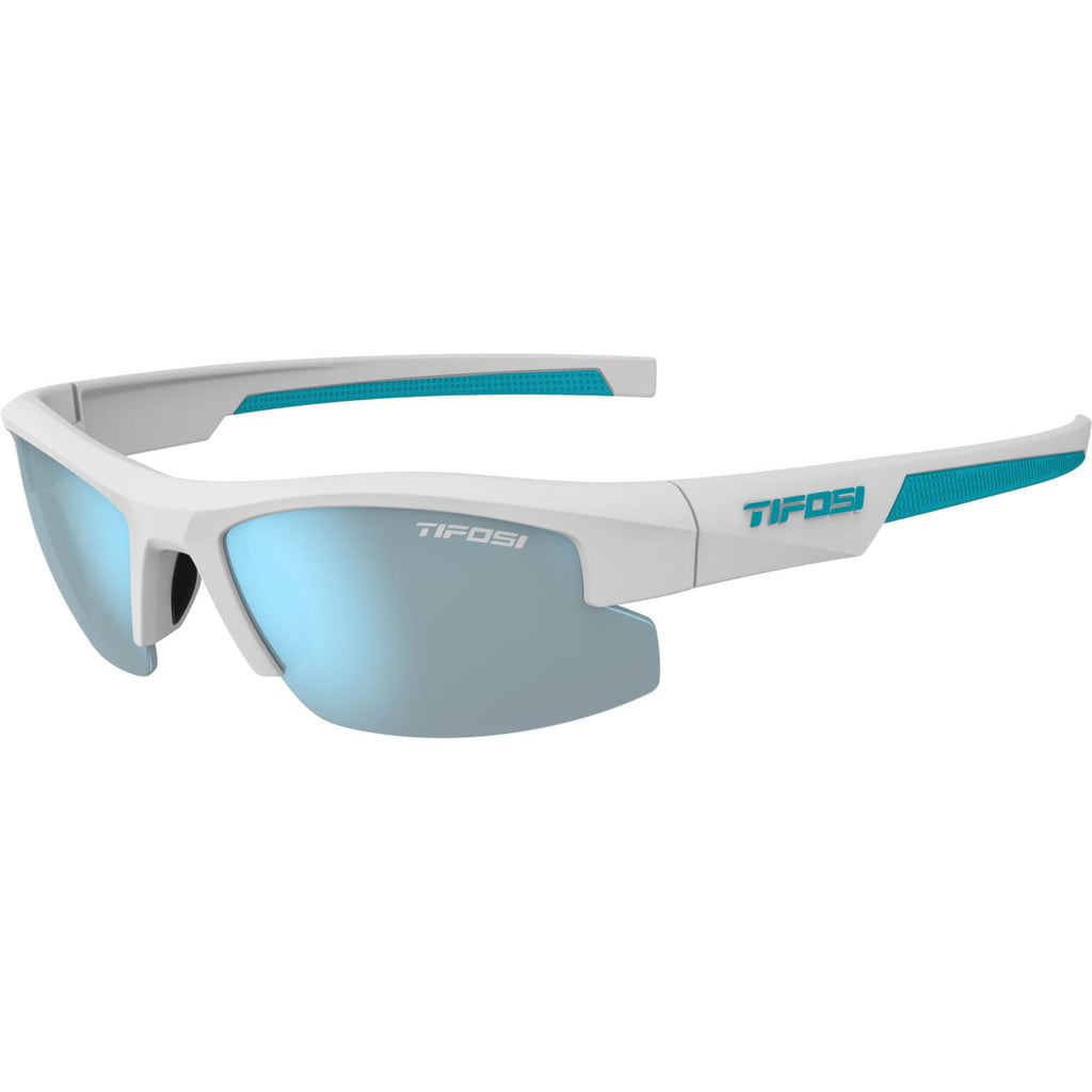 Tifosi Brille ShutOut matt weiß/blau (XS/S)