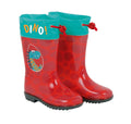 Arditex Regenlaarzen junior PVC textiel rood turquoise maat 28