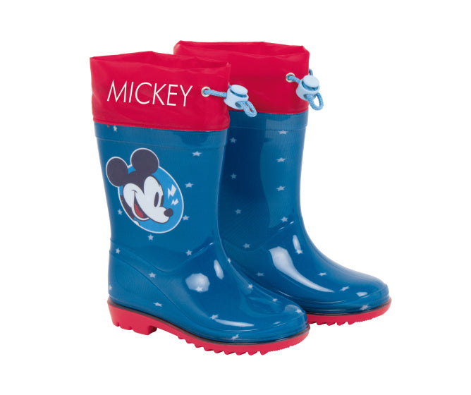 Arditex Regenlaarzen Mickey junior PVC donkerblauw rood maat 24