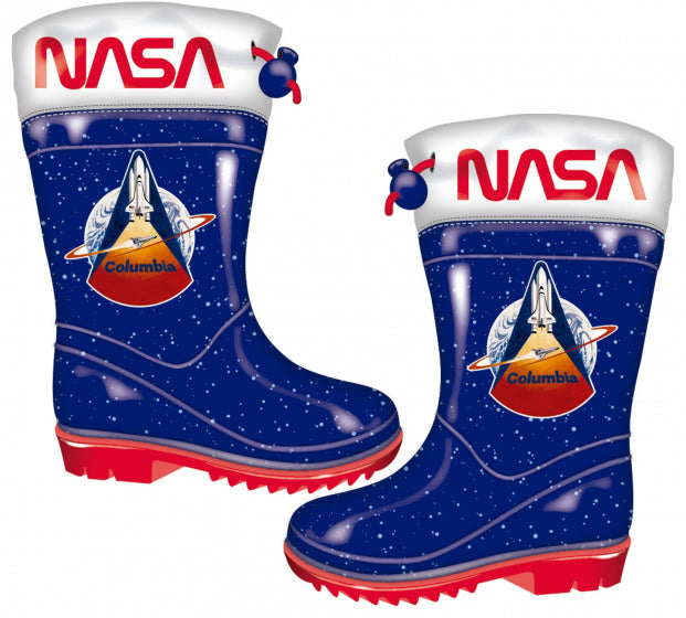 Arditex Nasa Regenlaarzen Junior PVC Blauw Rood Maat 28