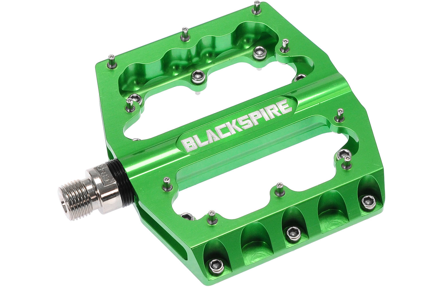 Blackspire - Sub 420 CNC-Pedal Blackspire inklusive Montagebolzen, lindgrün