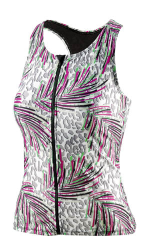 Beco Tanktop BEsuit dames B-cup polyamide elastaan roze groen mt 46