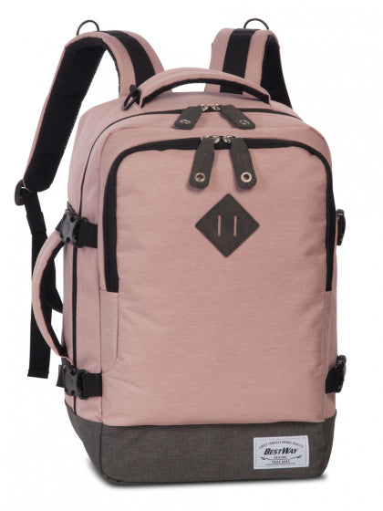 Reise-Rucksack 18-Liter Polyesterrosa