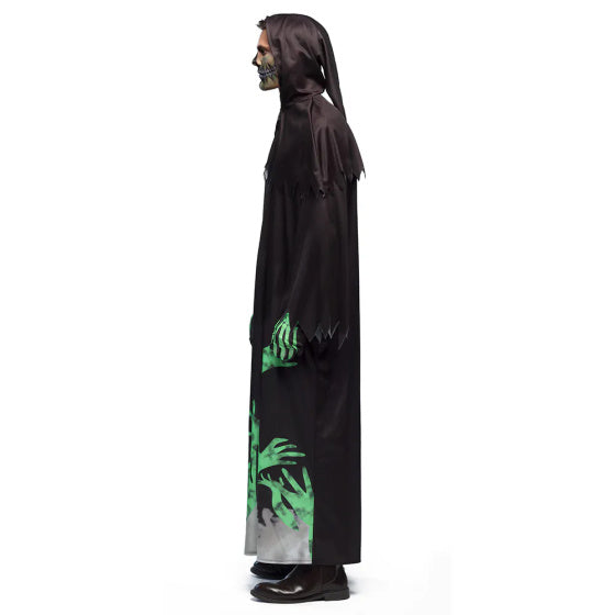 Boland Glowing reaper kostuum heren zwart groen maat 50 52 (M)