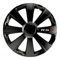 wieldoppen RS-T 14 inch ABS zwart set van 4