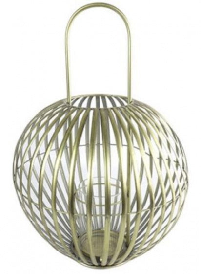 Hi-point Ciaran windlicht 36,5 x 53,5 cm staal goud