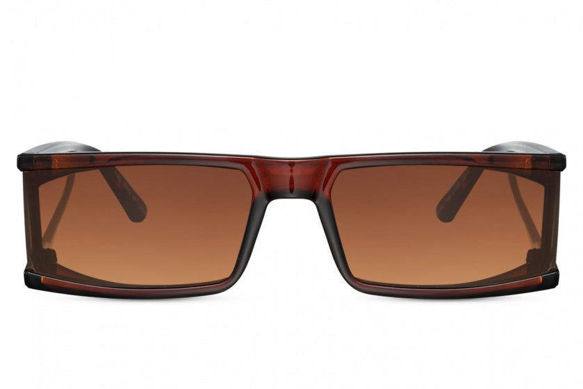 sonnenbrille damen gerade vollrand cat.3 braun/braun