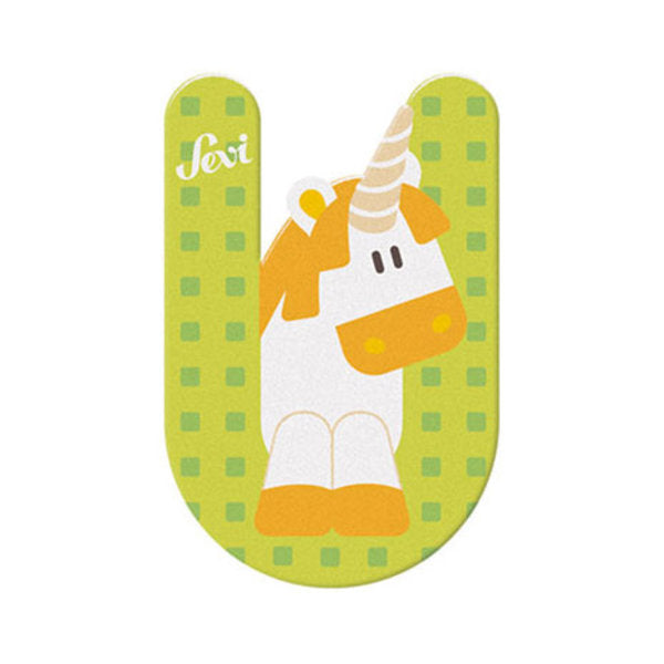 Sevi letter u unicorn: 10 cm (83021)