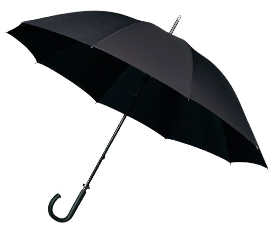 Falcone Regenschirm, winddicht, 120 cm, Polyester, schwarz