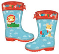 Fisher price Regenlaarzen junior PVC lichtblauw rood maat 28