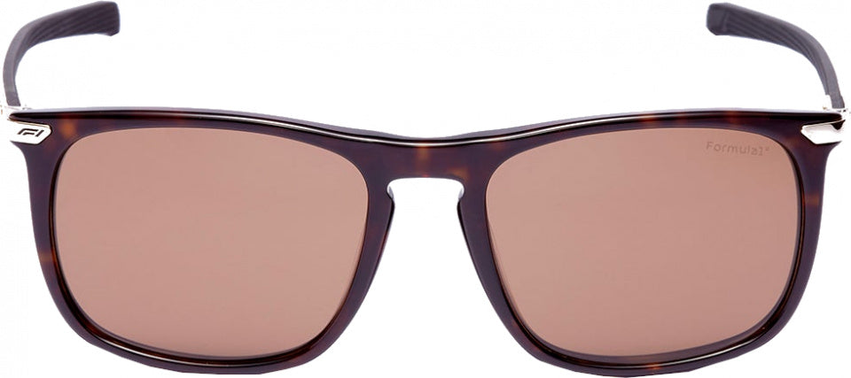 Formula Zonnebril unisex rechthoekig cat.4 bruin