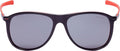 Formula Zonnebril unisex rond cat.4 zwart lichtgrijs