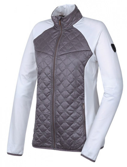 Hannah Outdoorvest Elsa dames polyester wit grijs maat 38