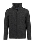 Life line Morgan 2 Morgan knit full zip heren donkergrijs maat 3XL