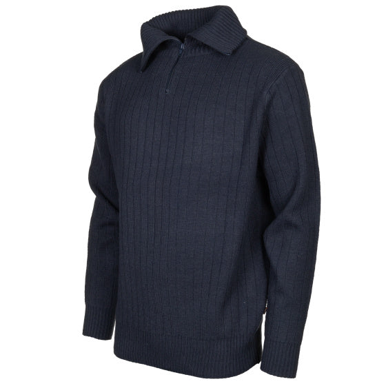 Life line PL Kotterstrui heren knit half zip blauw maat M