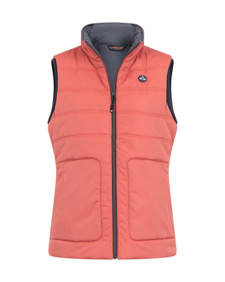 Tully Fake Down Pulswarmer Damen rot Größe XL