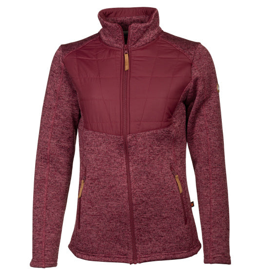 Life line Willemijn fleecevest dames bordeaux maat L