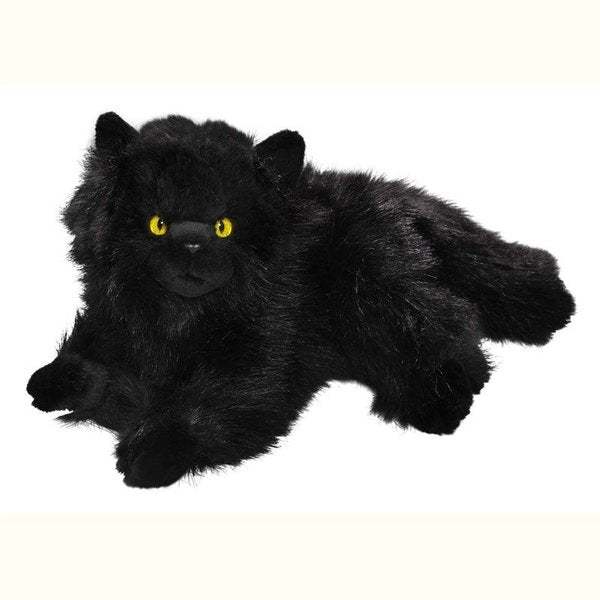 Liegende schwarze Perserkatze 30 cm