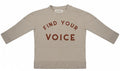 Little indians Sweater jongens katoen taupe maat 56