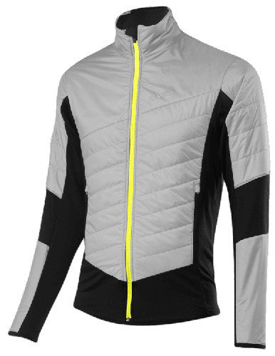 Löffler Hybridjacke PL60 Herren Polyester Silberggrau/Schwarz Größe 46