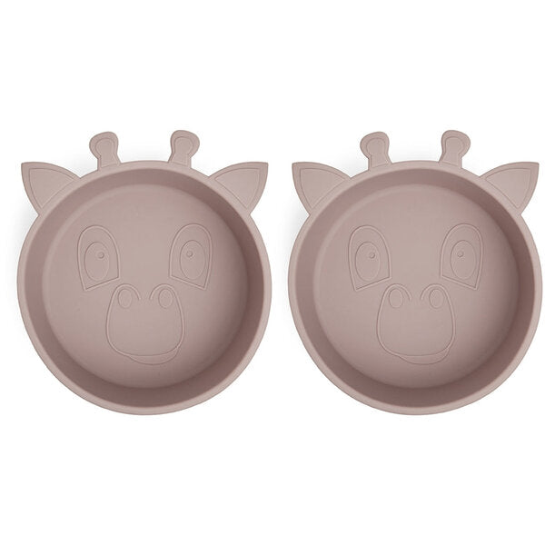 Nuuroo Nuuroo Alex silicone deep plate 2-pack Giraf