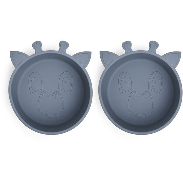 Nuuroo Nuuroo Alex silicone deep plate 2-pack Giraf