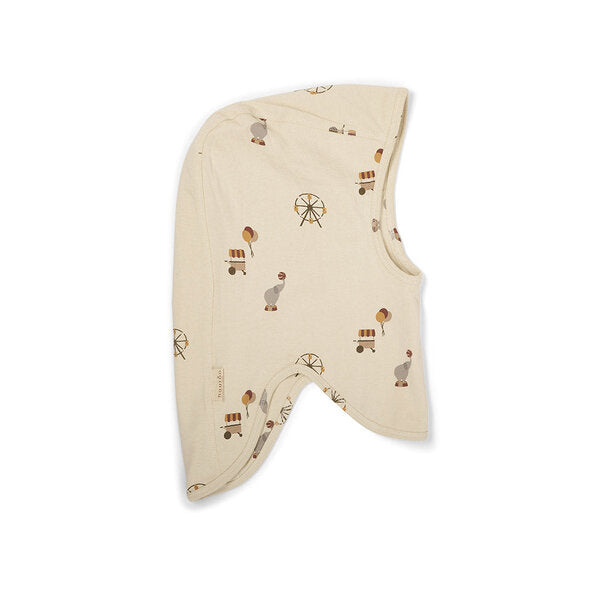 Nuuroo Alma Jersey Kapuzenpullover mit Elefantenmuster – Cream Circus