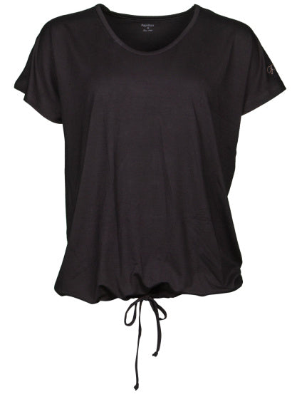 Papillon Loosen Fit Sportshirt Rundhals Damen Schwarz Größe M