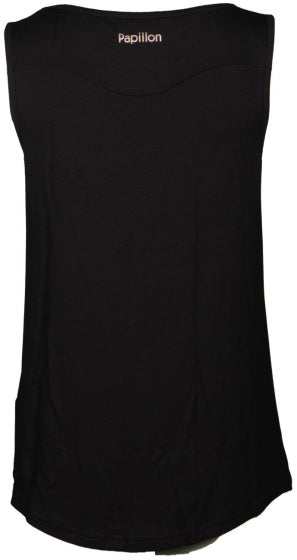 Papillon Singlet fitness shirt dames zwart maat 3XL