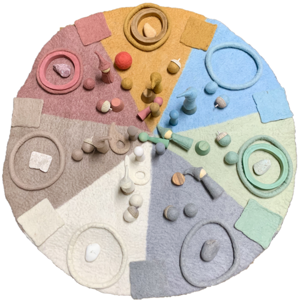 Papoose Toys Papoose Toys 90cm Earth Rainbow Mat