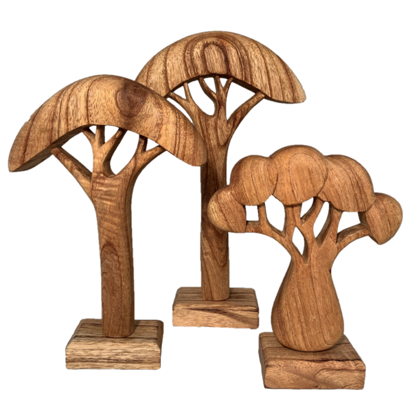 Papoose Toys Papoose Toys African Trees Natural 3pc