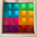 Papoose Toys Papoose Toys Bright Lucite Cubes 16pc