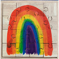 Papoose Toys Papoose Toys Bright Rainbow Puzzle 16pc
