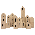 Papoose Toys Papoose Toys City Scape Blocks 22pc