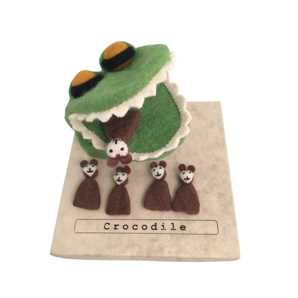 Papoose Toys Krokodil/ 5 Freche Affen
