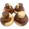 Papoose Toys Papoose Toys Disc Set Natural 12