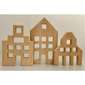 Papoose Toys Papoose Toys Dutch Wood Houses 3pc