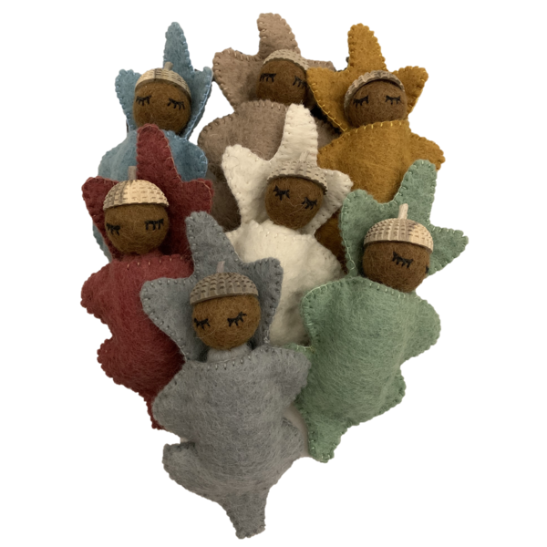 Papoose Toys Erd-Eichel-Babys/7-teilig