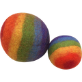 Papoose Toys Papoose Toys Felt Balls Rainbow 2